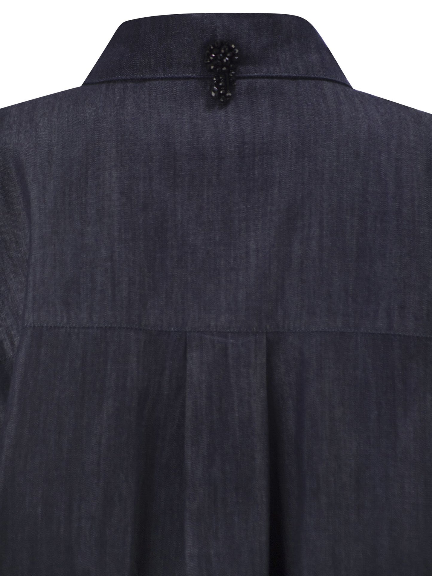 S Max Mara Women Stmnora - Lightweight Denim Shirt With Jewelled Detail