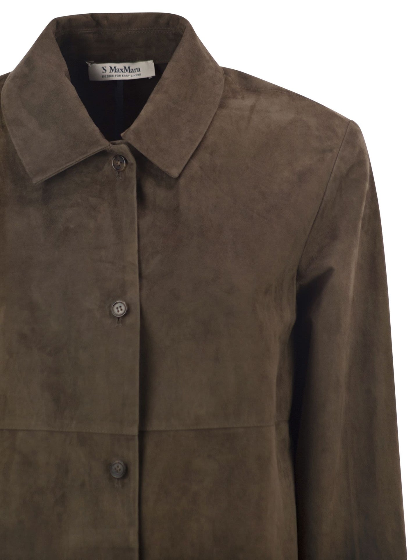 S Max Mara Women Smmgocce - Suede Shirt With Silk Lining