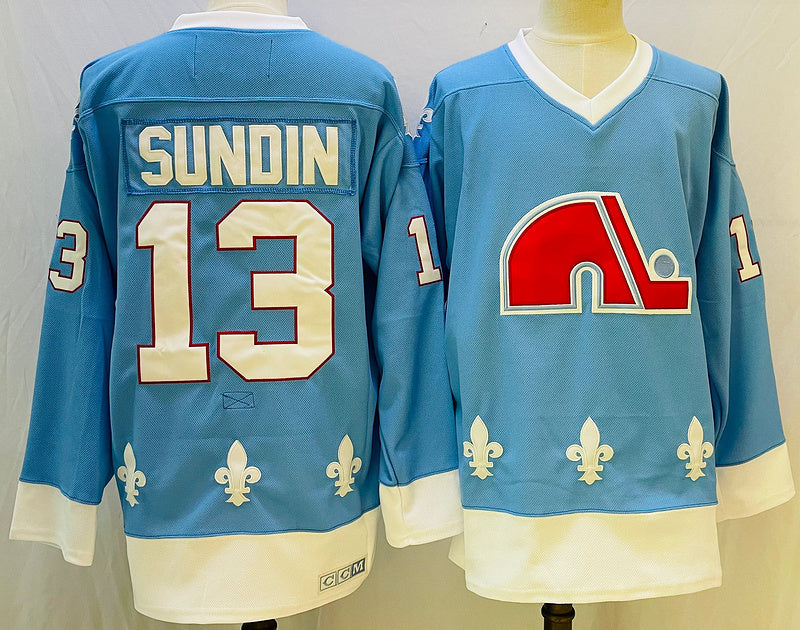 Men's Colorado Avalanche Mats Sundin #13 Blue Player Game jersey