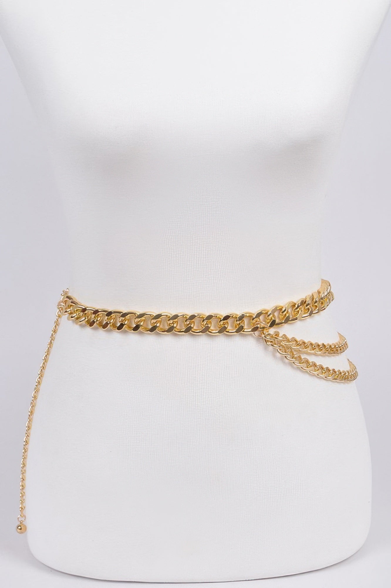 Stylish Layered Metal Chain Waist Belt