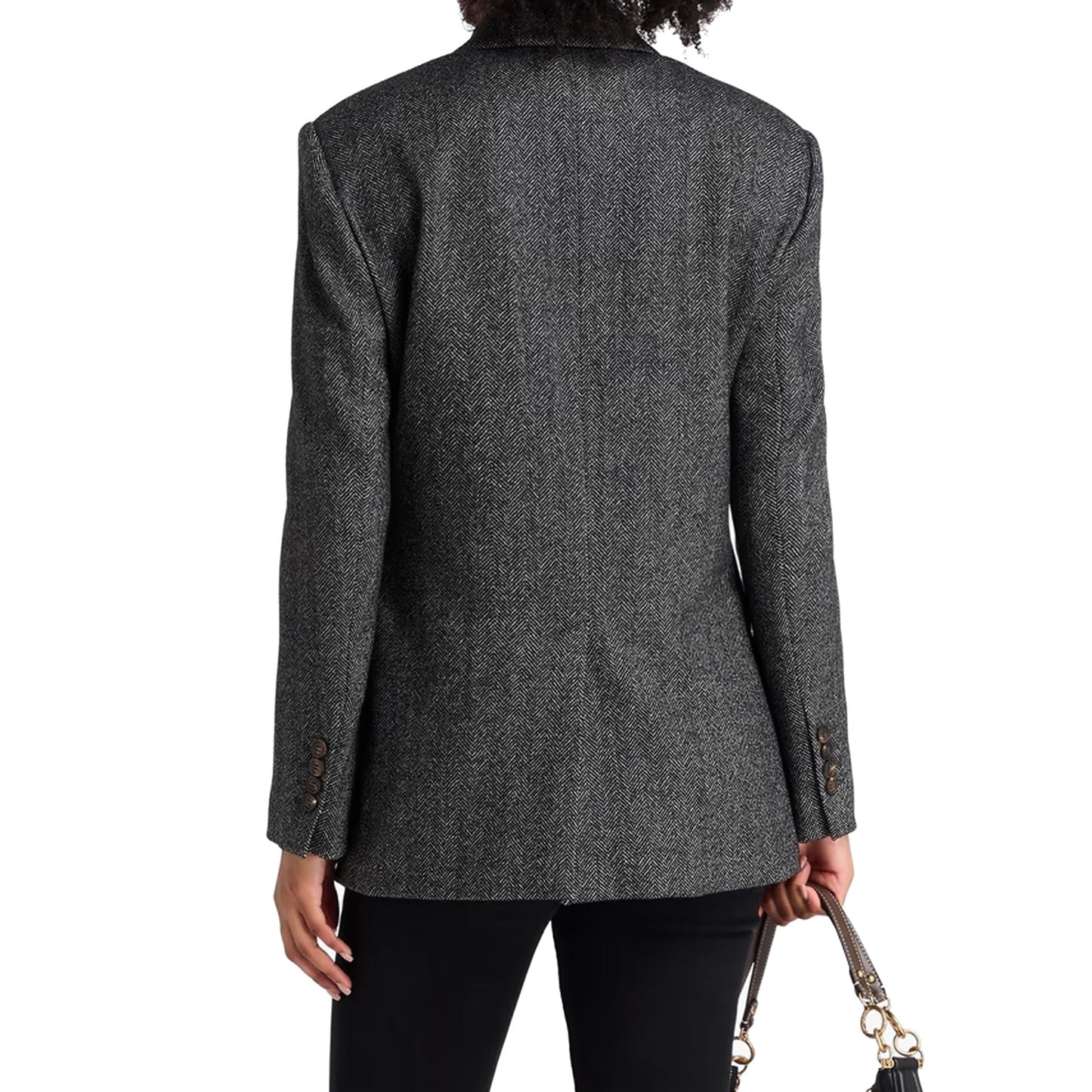 Brunello Cucinelli Herringbone Wool Blazer Women
