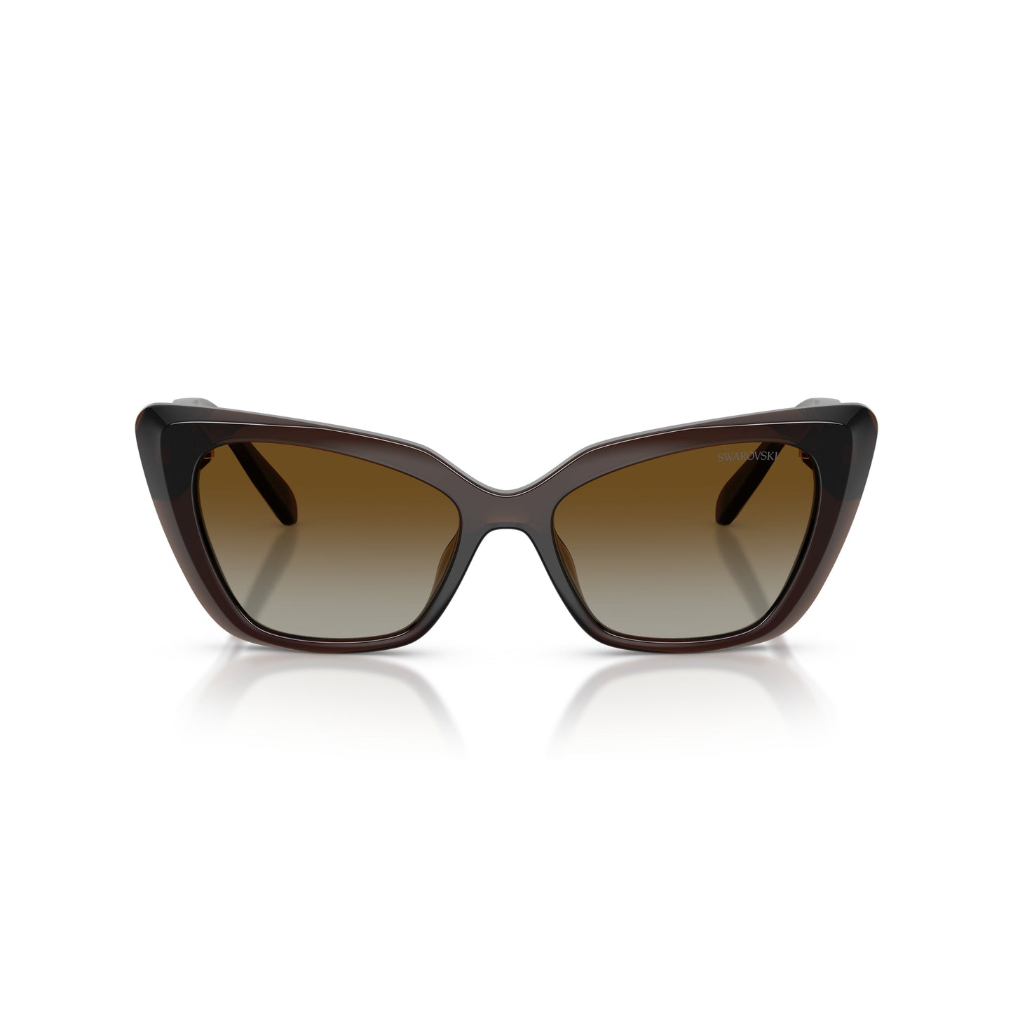 0Sk6047 Bold Cat-Eye Sunglasses with Gold-Tone Embellishments
