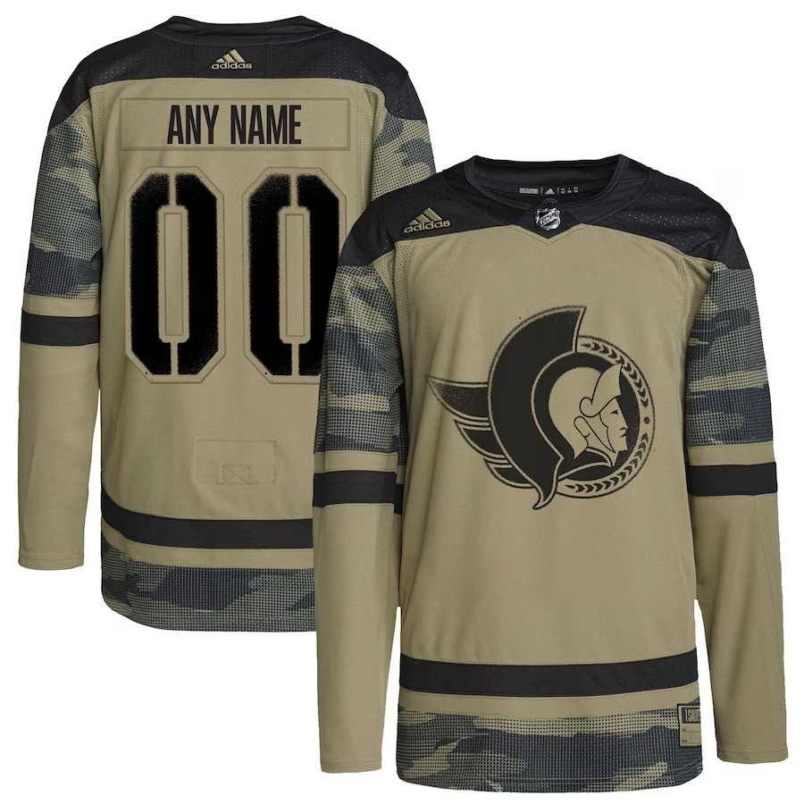 Men's Ottawa Senators Camo Military Appreciation Custom jersey