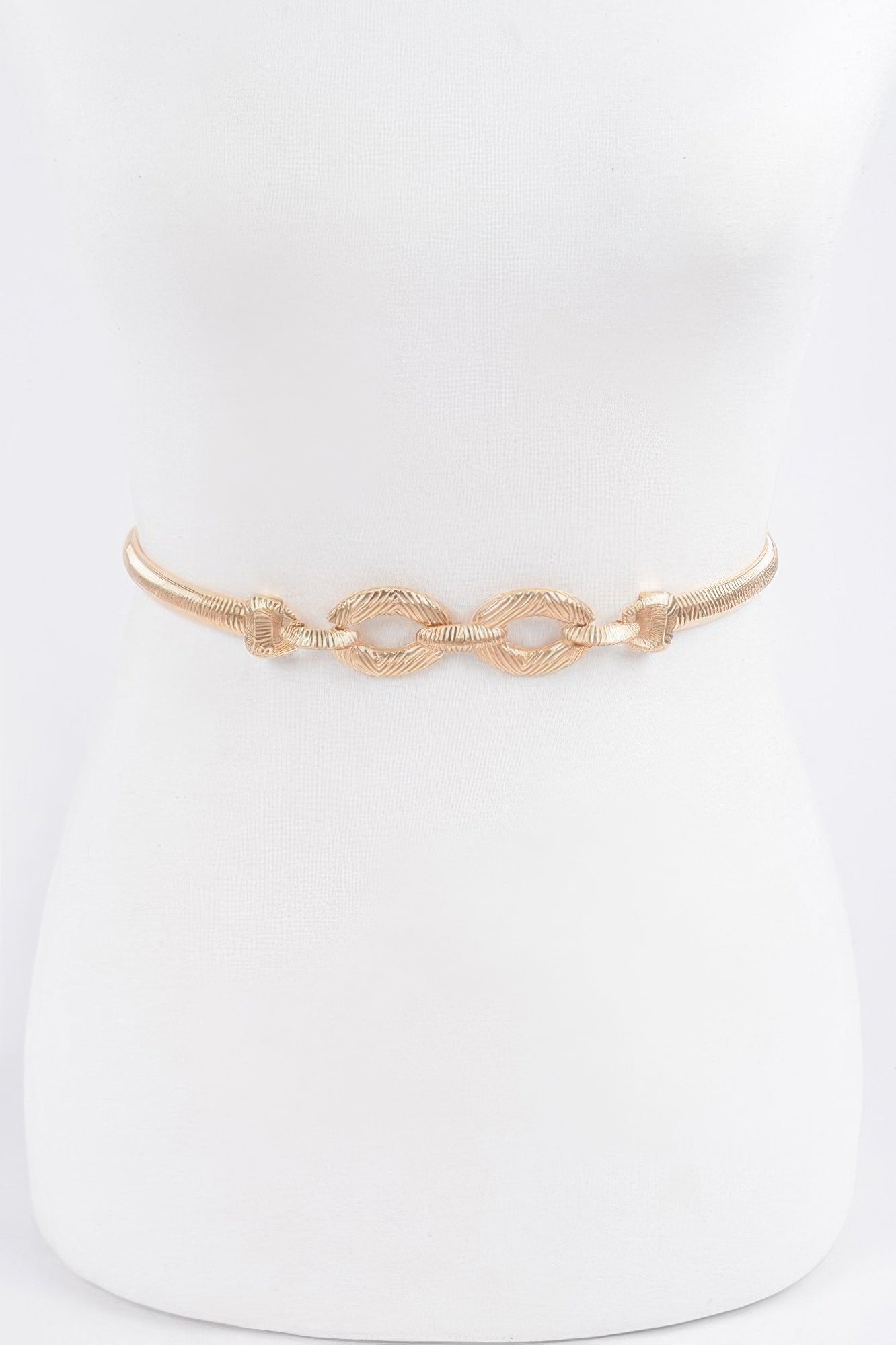 Minimal Metal Stretch Waist Belt