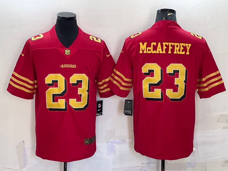 Men's San Francisco 49ers Christian McCaffrey #23 Red Player jersey