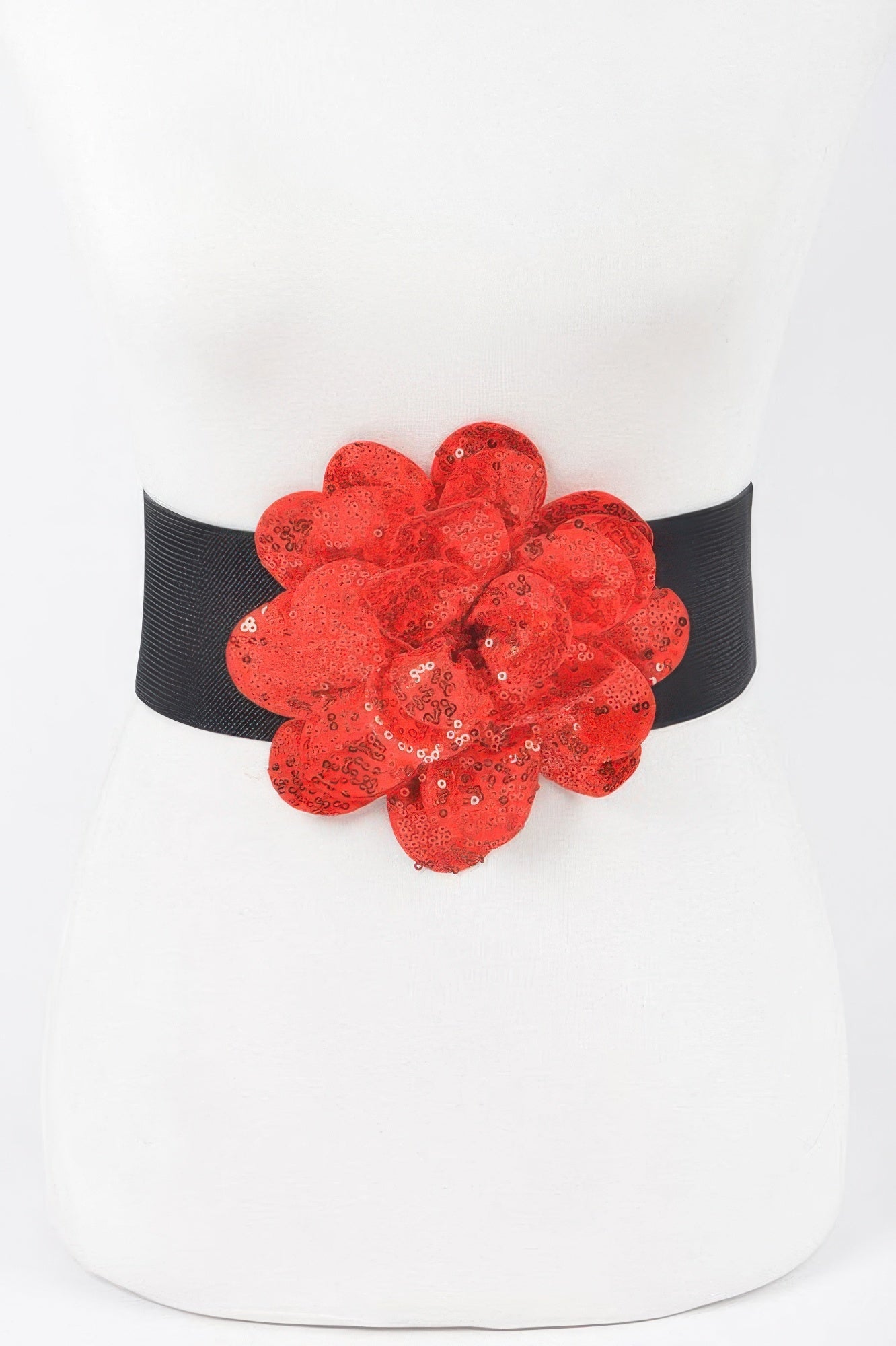 Sparkling Floral Sequin Waist Belt