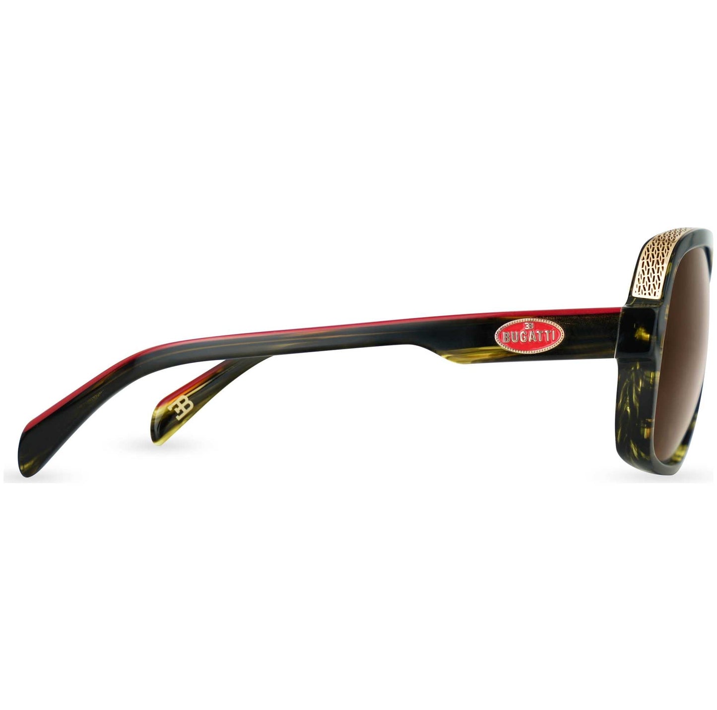 Bugatti Men's 60 mm Brown Sunglasses