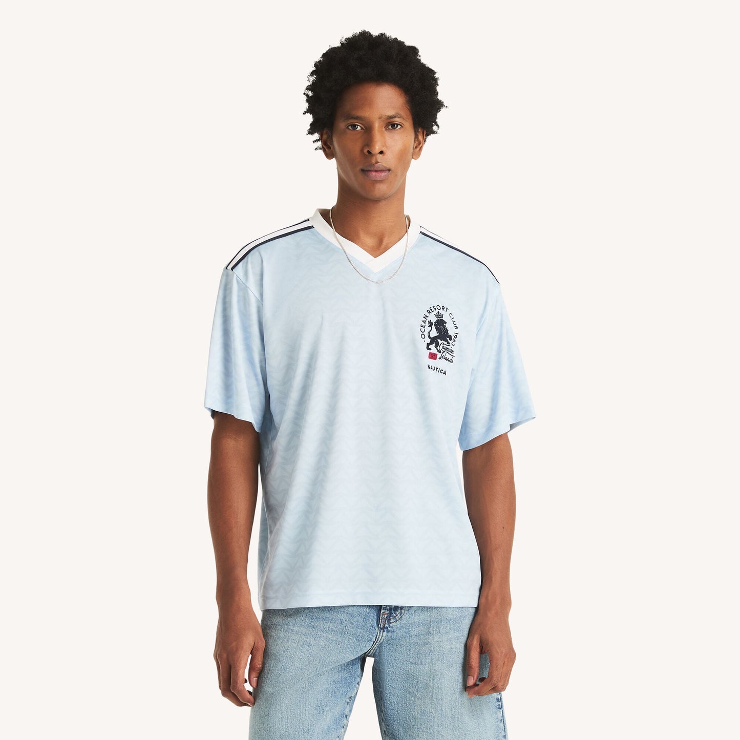 Nautica Mens V-Neck Performance T-Shirt