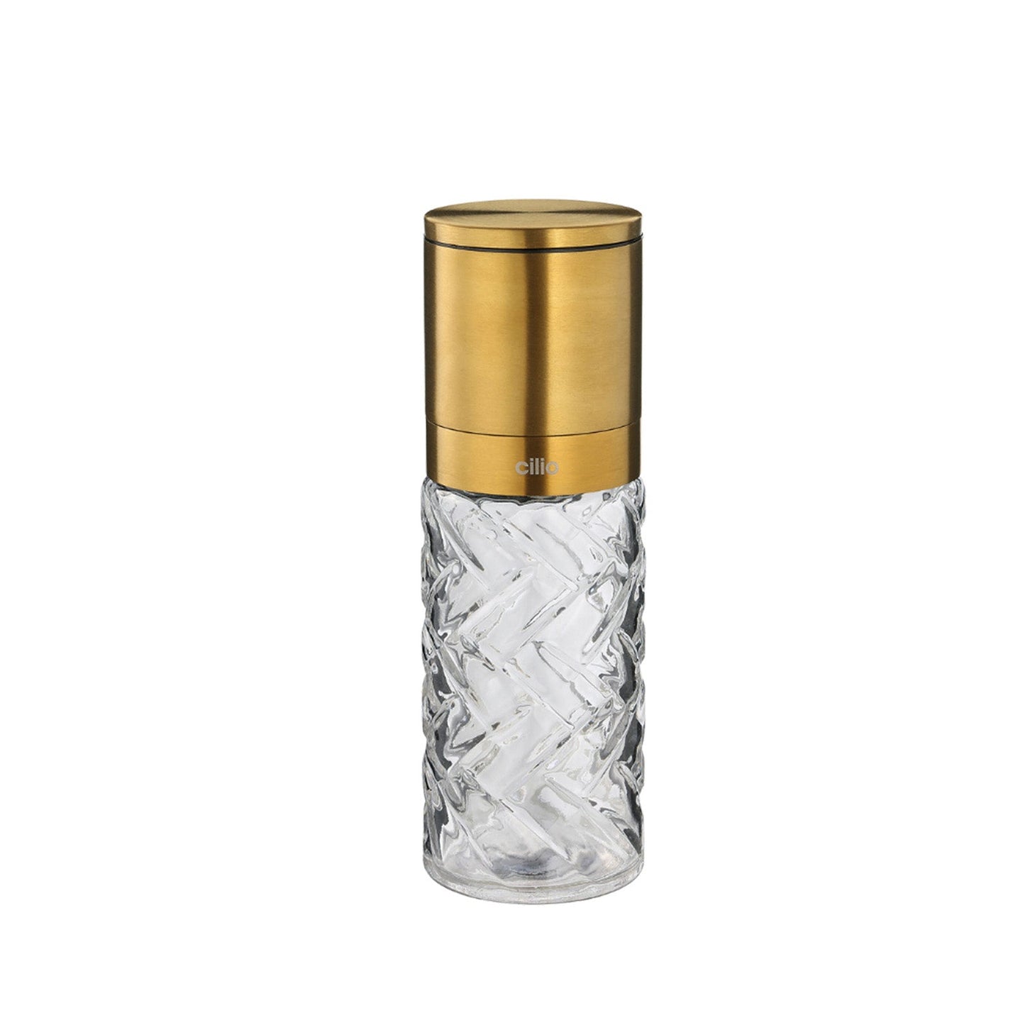 Cilio Cristallo Glass & Stainless Steel Salt and Pepper Mill