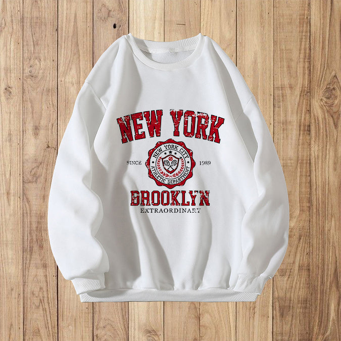 Men's New York City Letter Print Fashion Sweatshirt