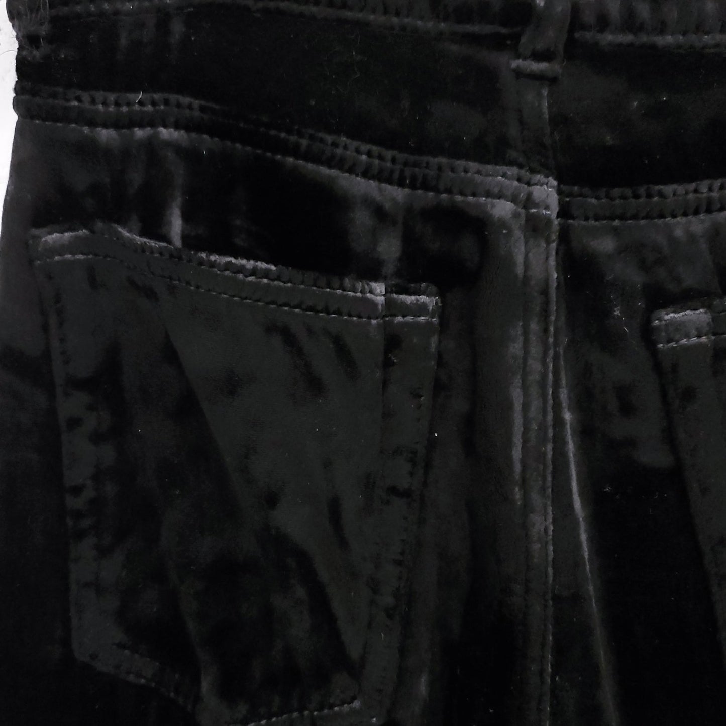 SAINT LAURENT PARIS HIGH RISE VELVET PANTS SIZE 25