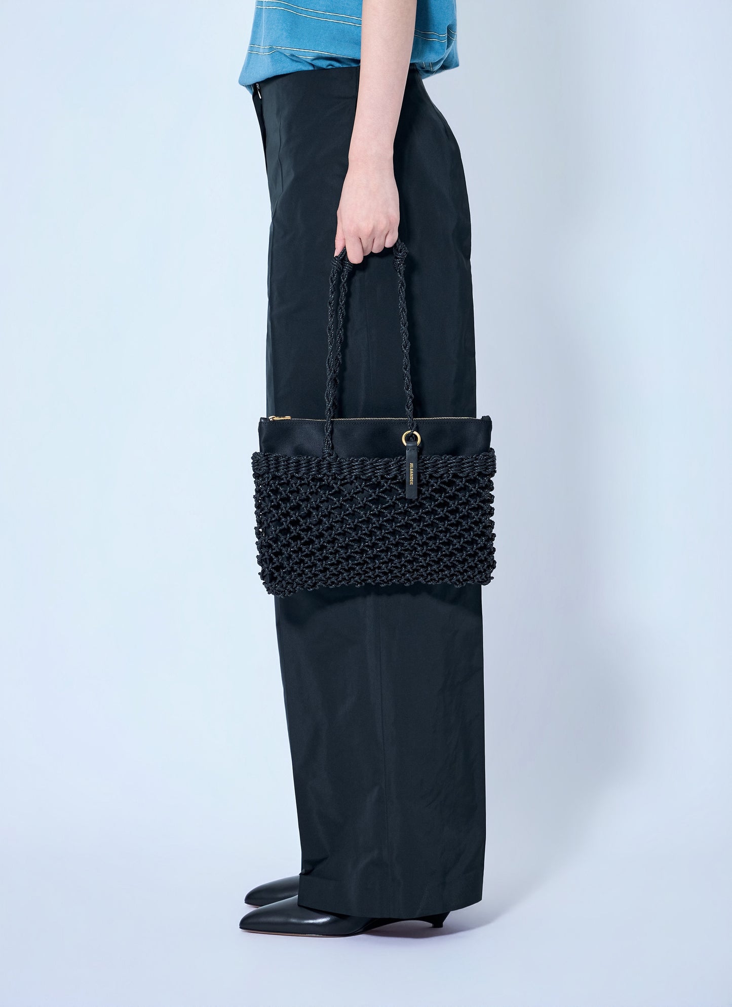 Jil Sander Women Tangle Net Cord Shoulder Bag