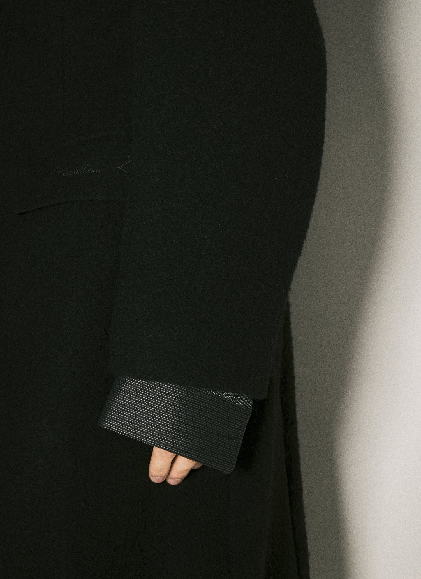 Martine Rose Men Double-Breasted Shirt Overcoat