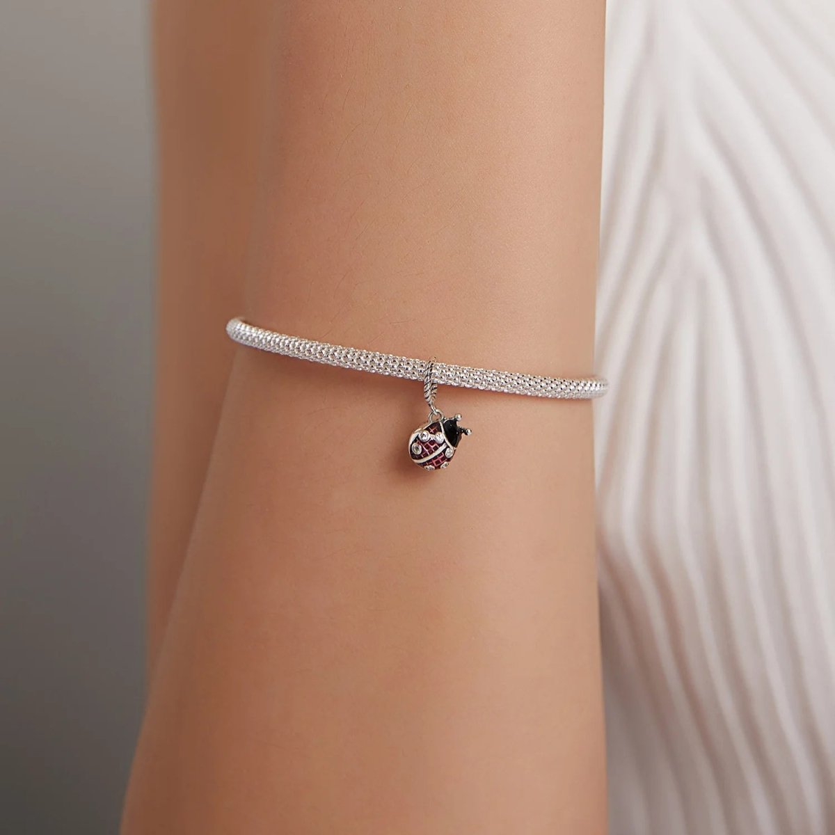 Red Ladybird Dangle Charm