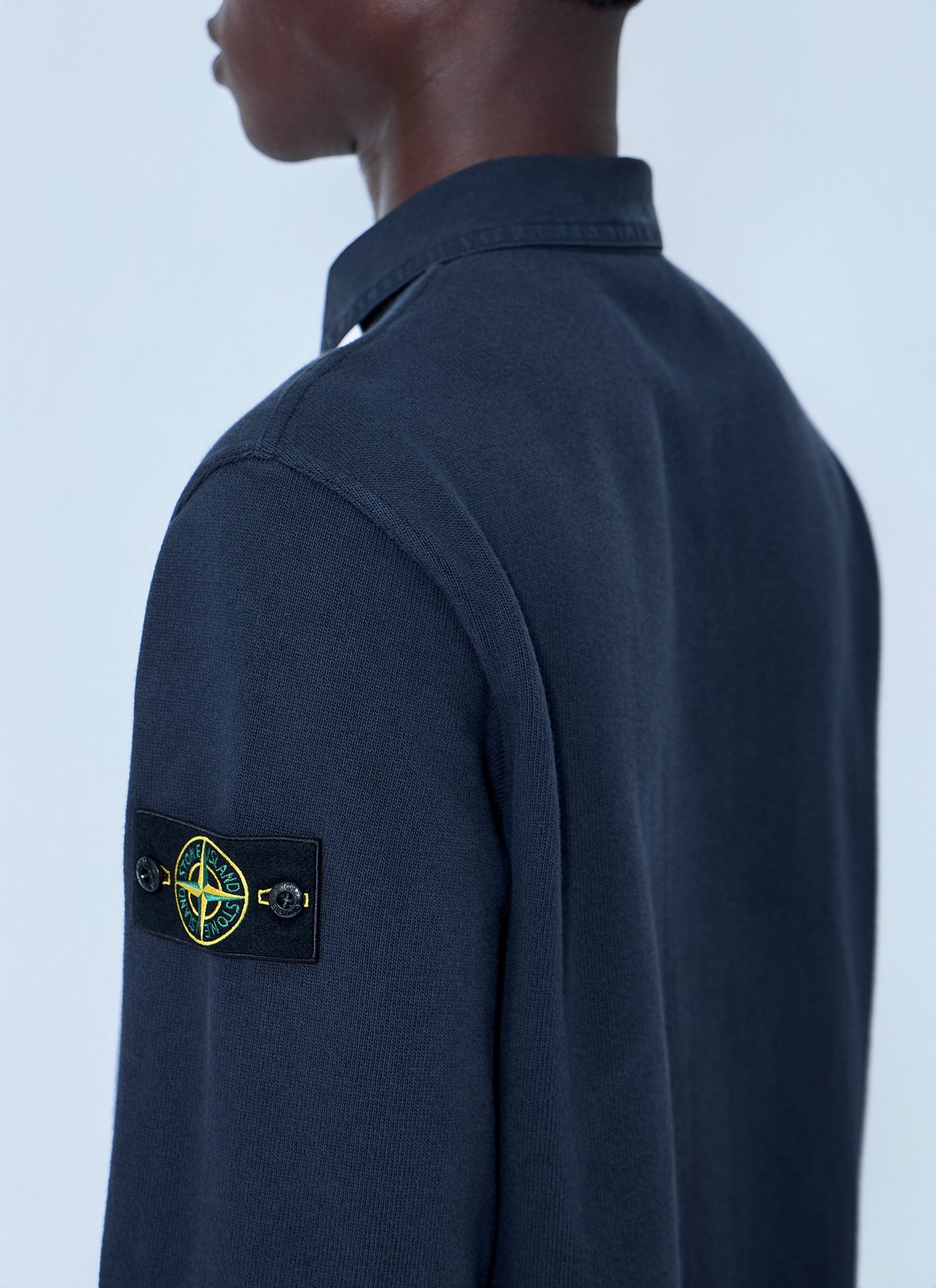 Stone Island Men Long Sleeve Polo Shirt