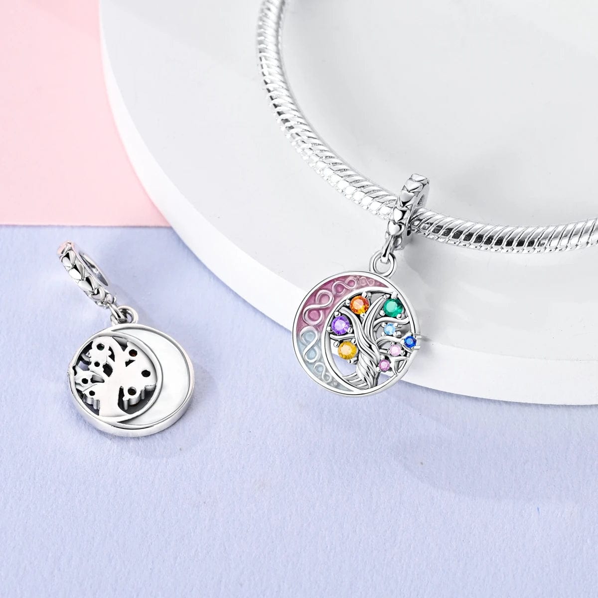 Tree of Life with Moon Dangle Charm