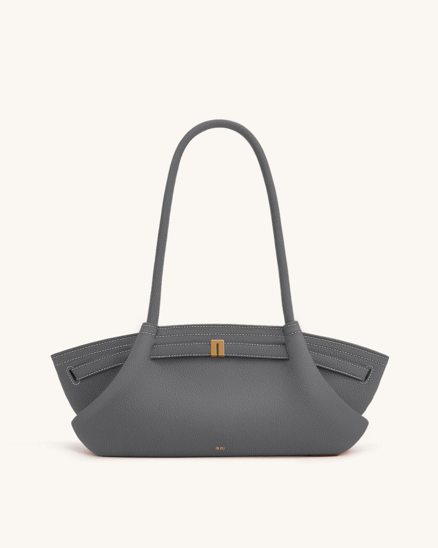 Hana Wide Tote Bag - Grey