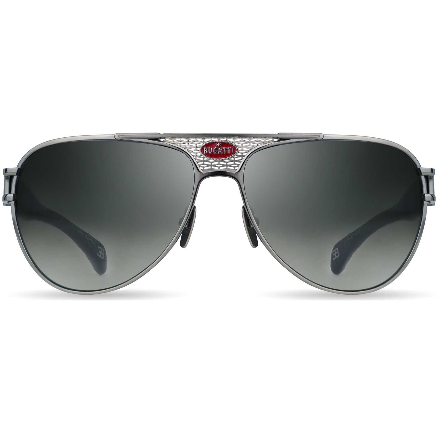 Bugatti Men's 42 mm Black Sunglasses