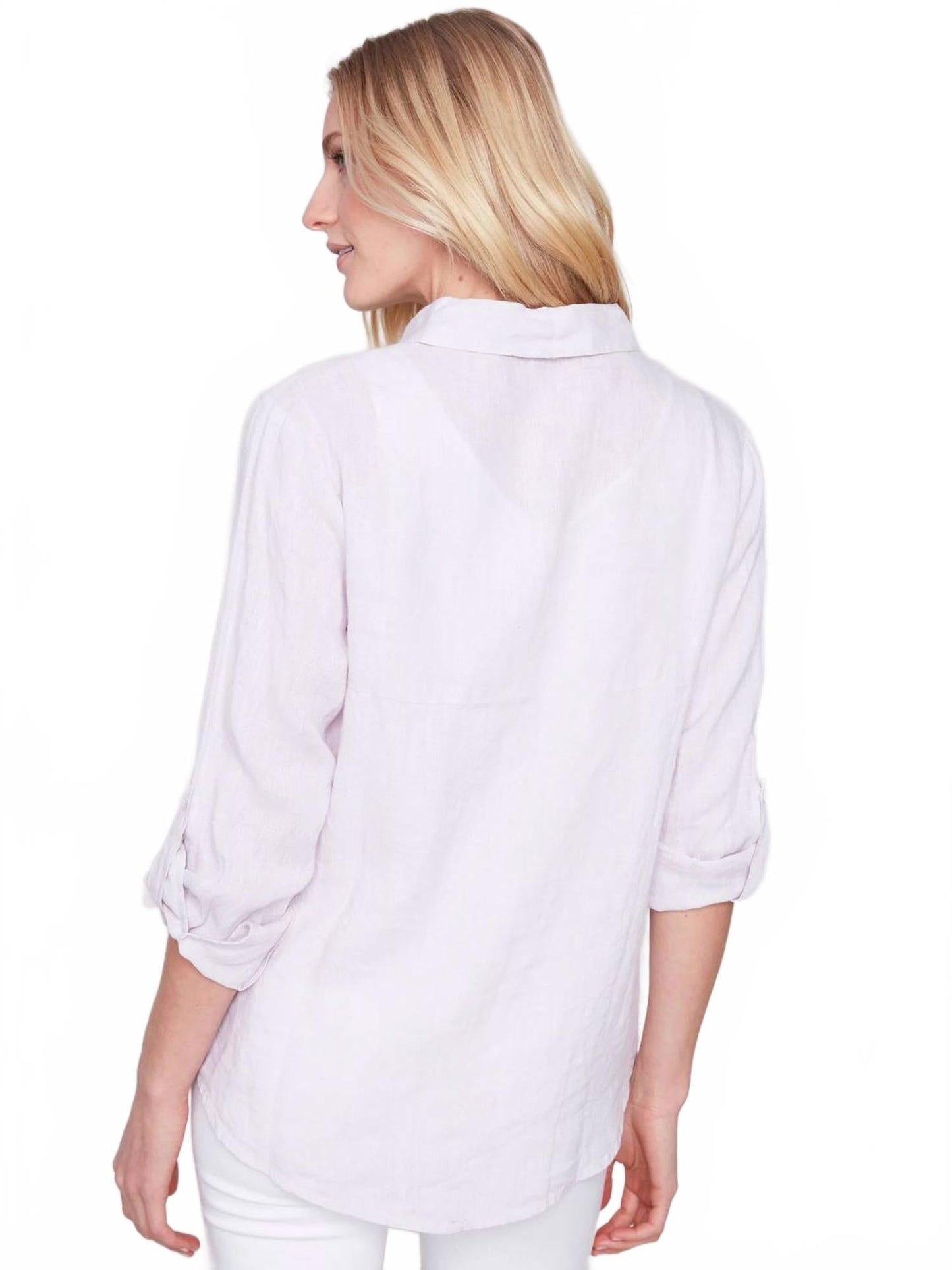 Jacquard Blouse In Lavender
