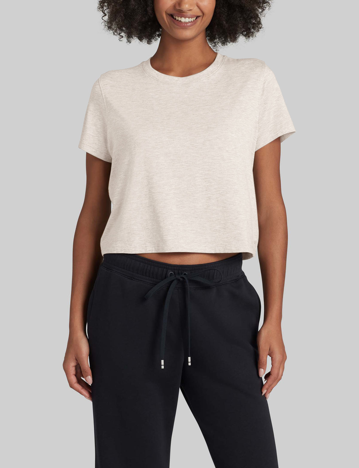 Women's Second Skin Not-Too-Cropped Crew Neck T-Shirt