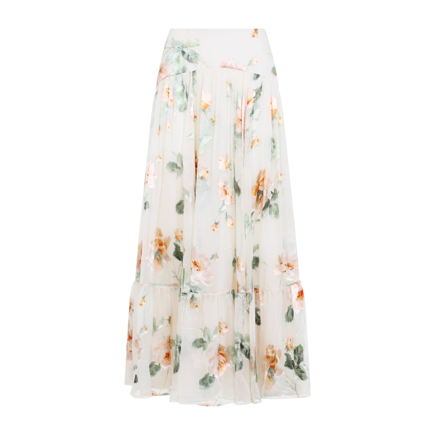 Zimmermann Carousel Burnout Midi Skirt Women