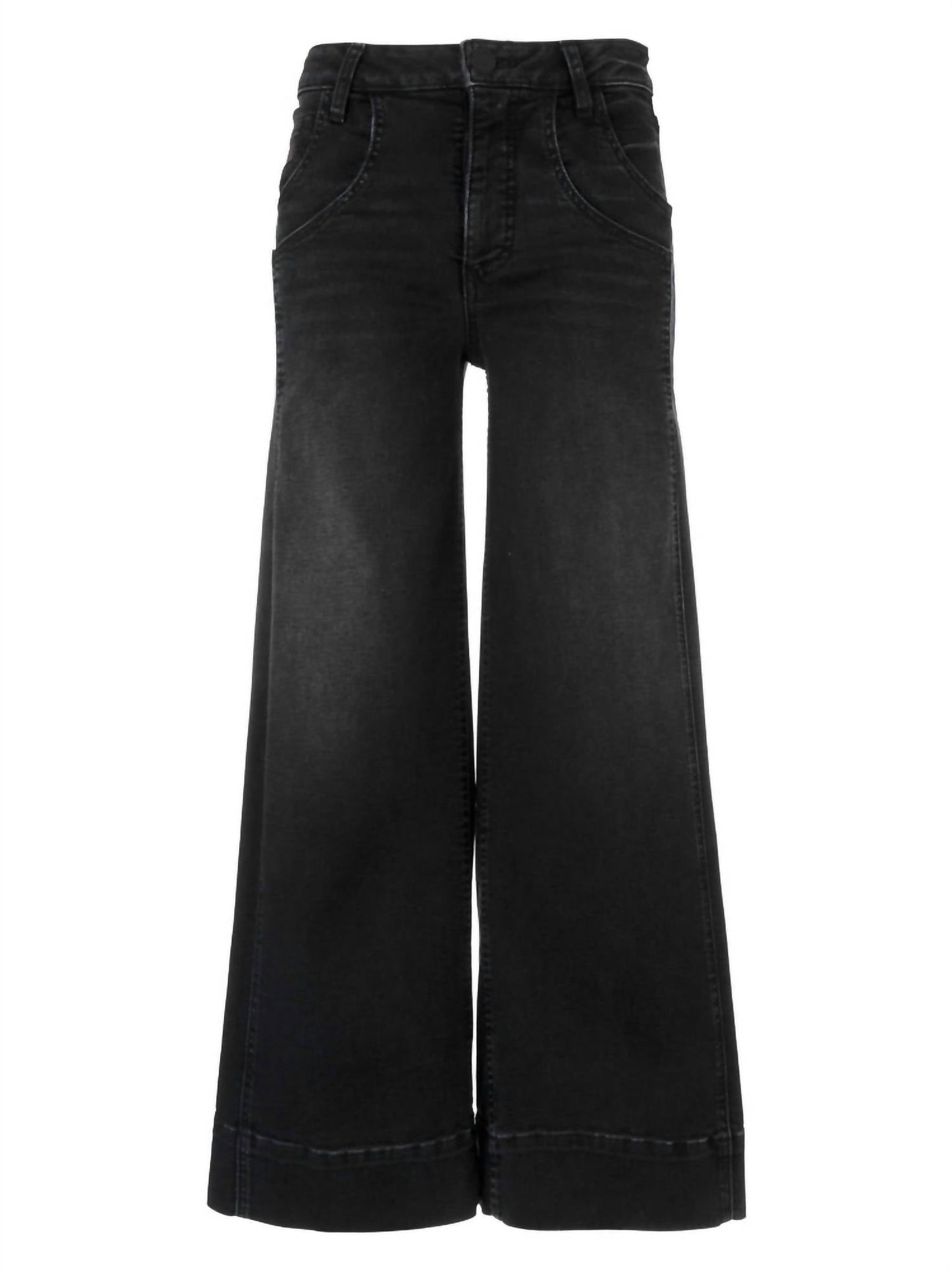 Women's Meg High Rise Fab Ab Wide Leg Jeans In Glittering