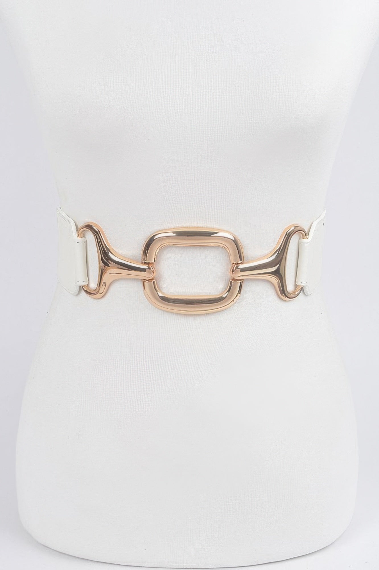 Metal Buckle Stretch Waist Belt