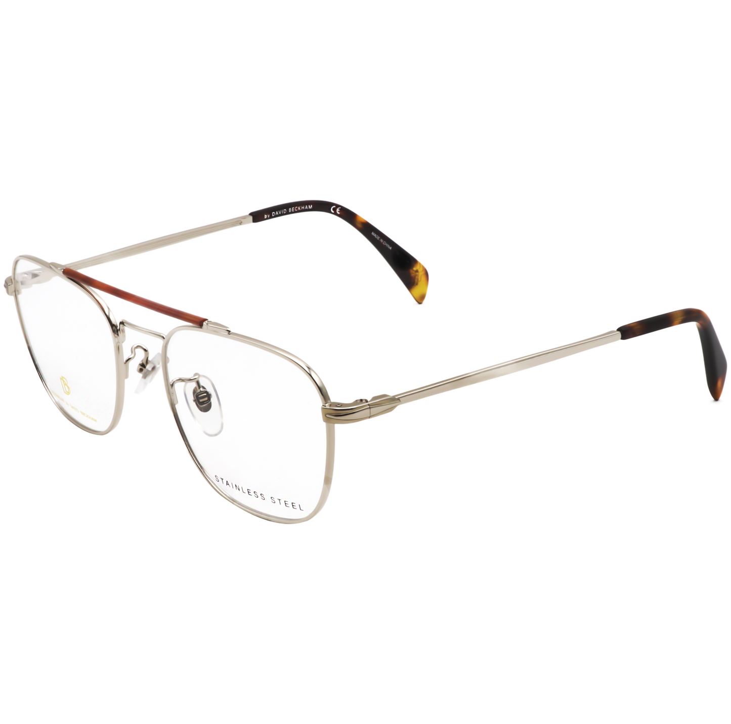 David Beckham Men's 52 mm Silver Opticals