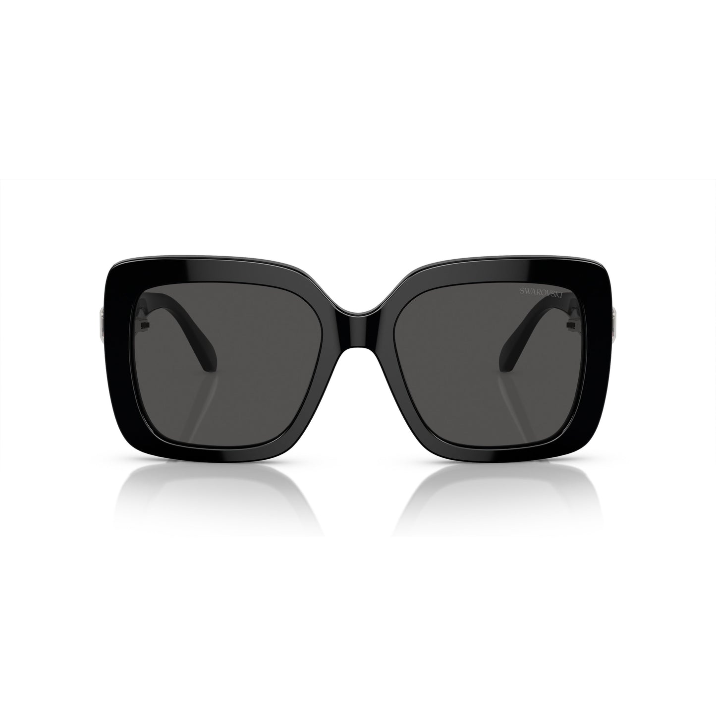0Sk6001 Oversized Square Frame Sunglasses with Crystal Embellishment