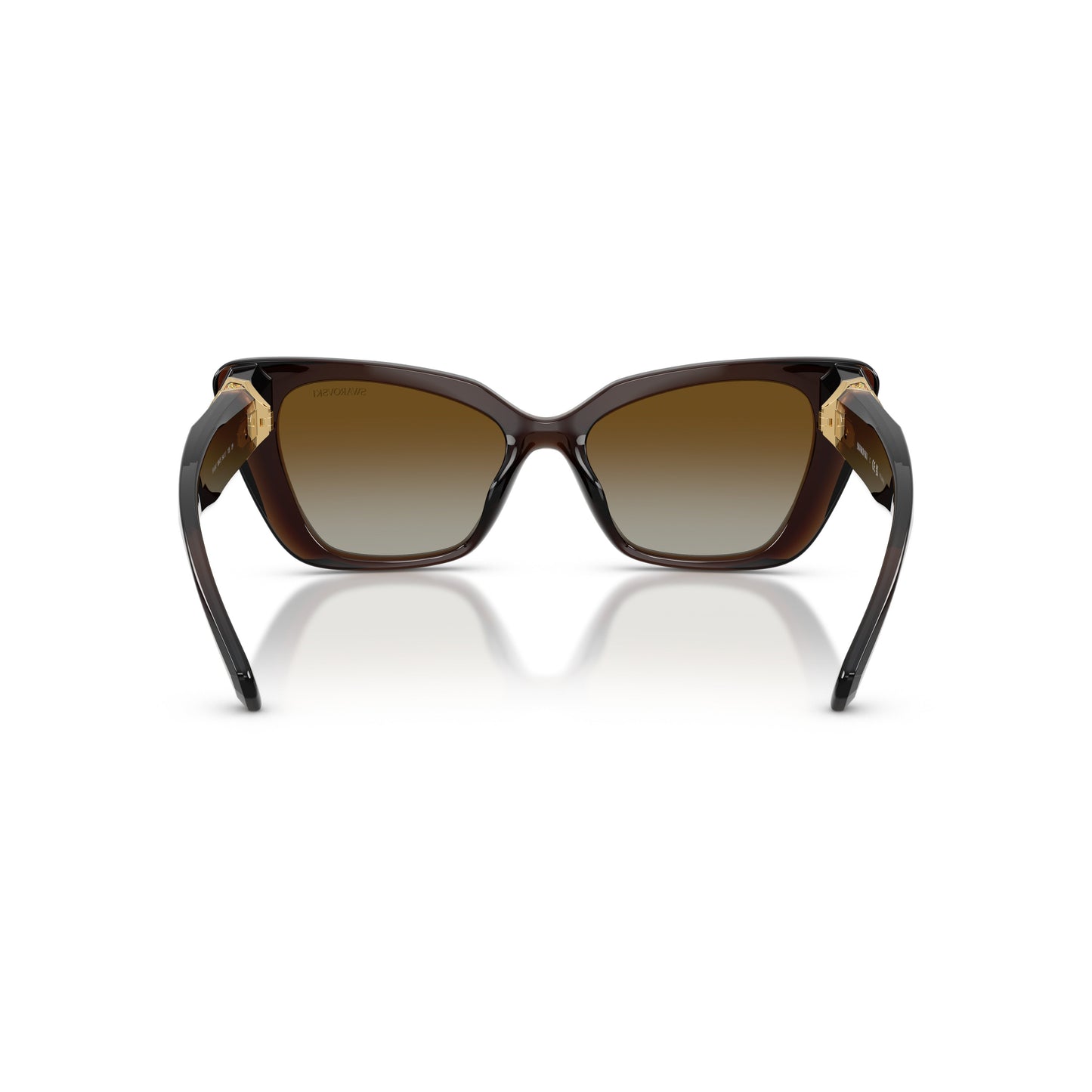 0Sk6047 Bold Cat-Eye Sunglasses with Gold-Tone Embellishments