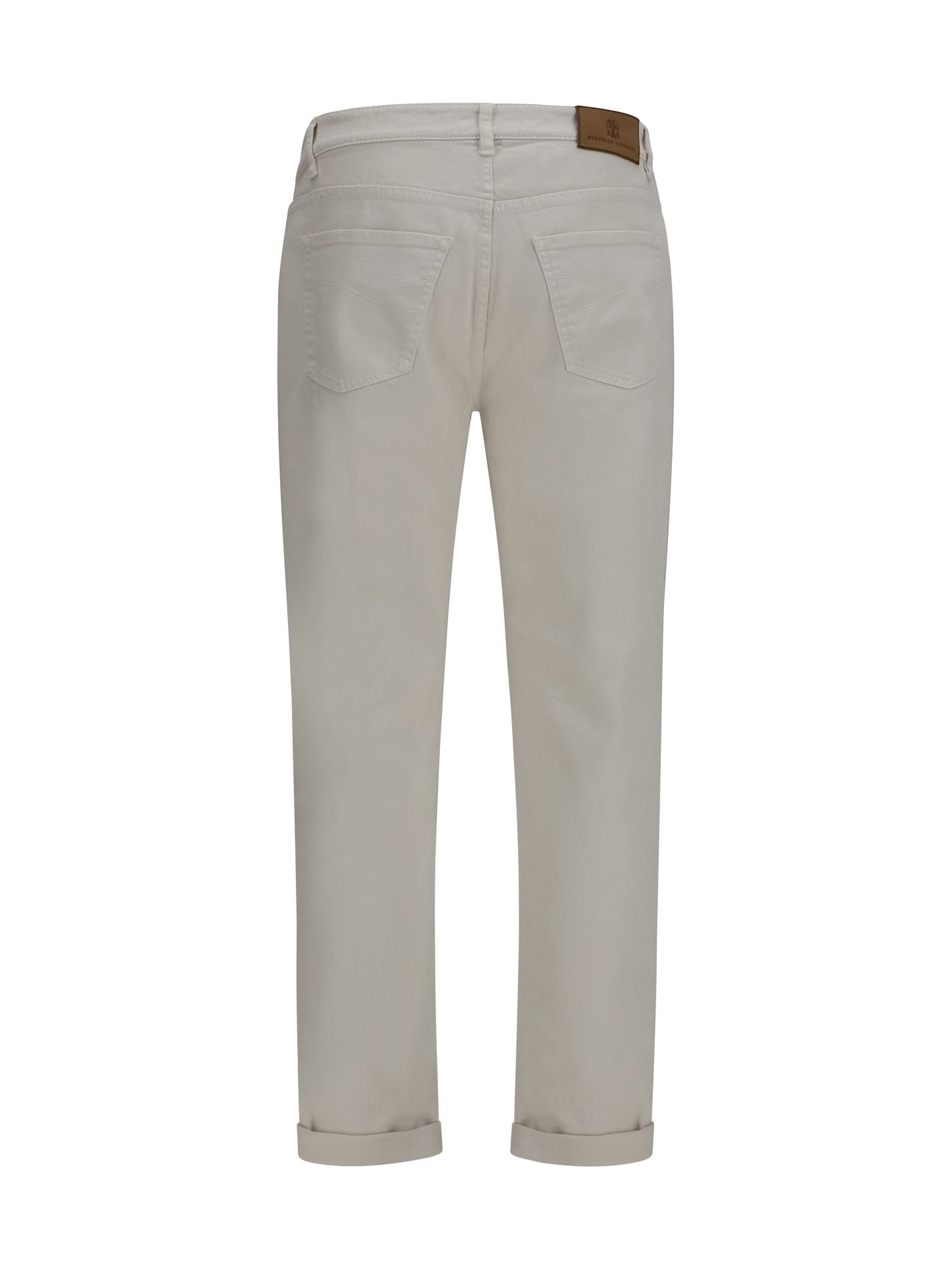 Brunello Cucinelli Men Jeans With Turn-Up Hem