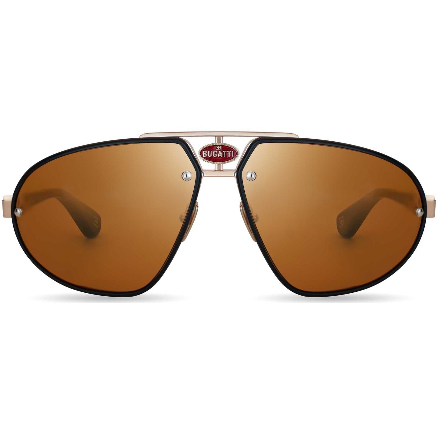 Bugatti Men's 63 mm Black Sunglasses