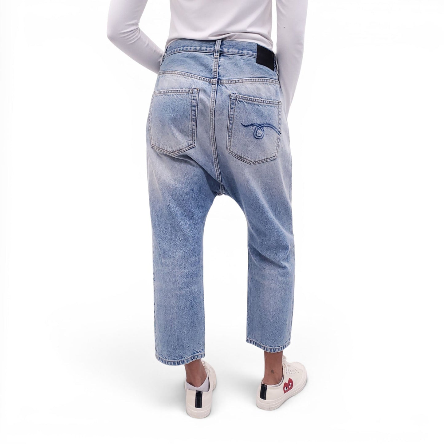 R13 'TAILORED DROP' JEANS - SIZE 30