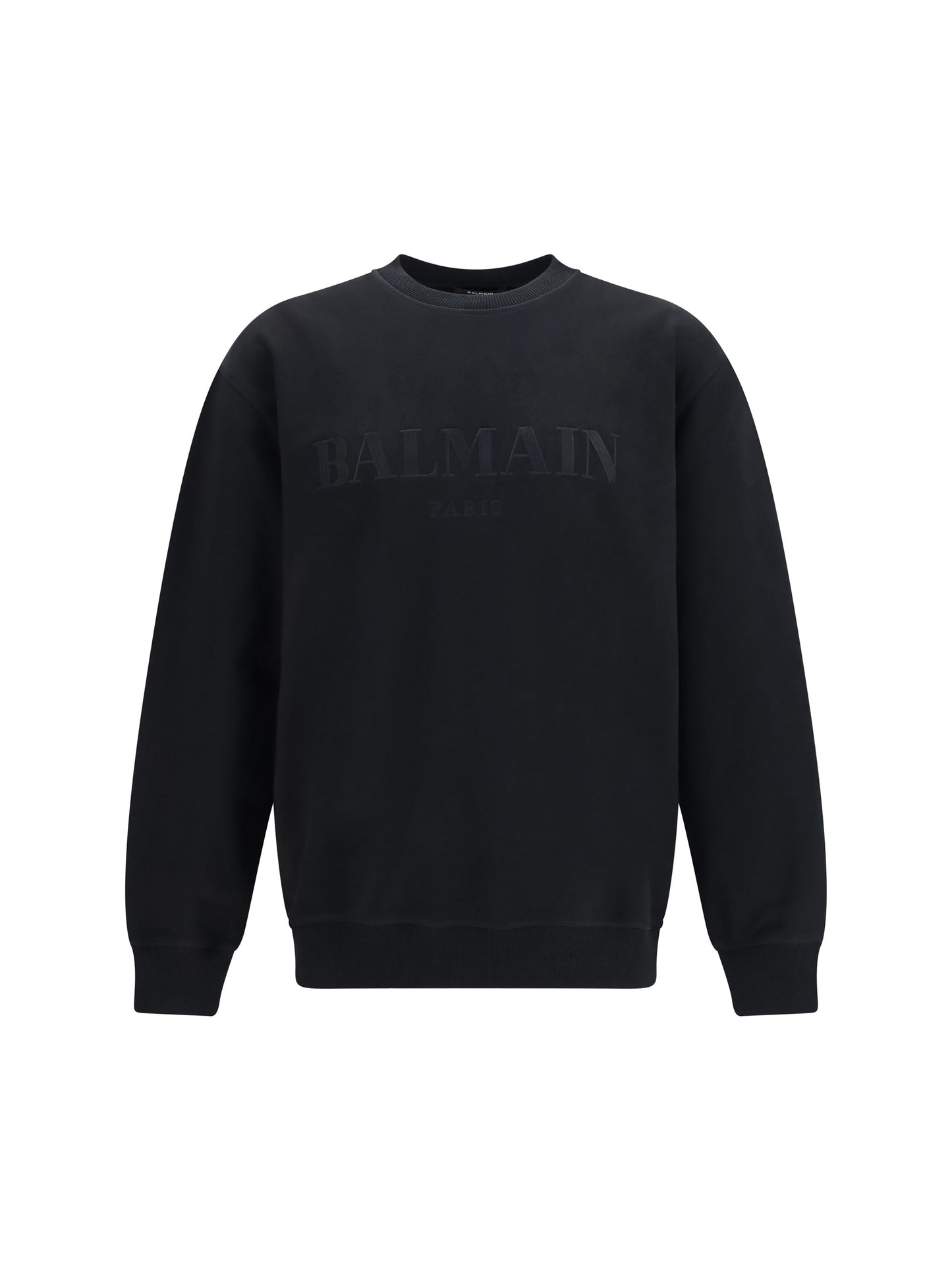 Balmain Men Vintage Embroidered Logo Sweatshirt