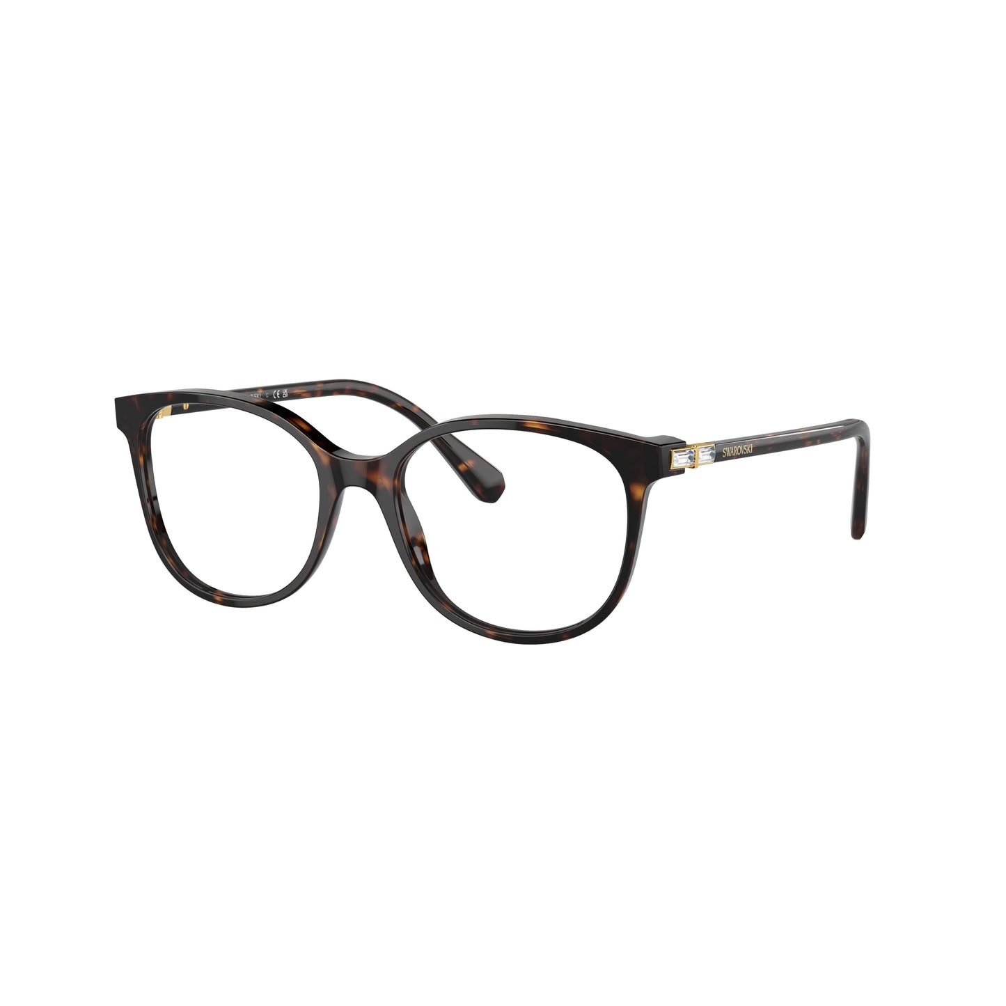 0Sk2002 Oversized Square Frame Eyeglasses with Cat-Eye Silhouette