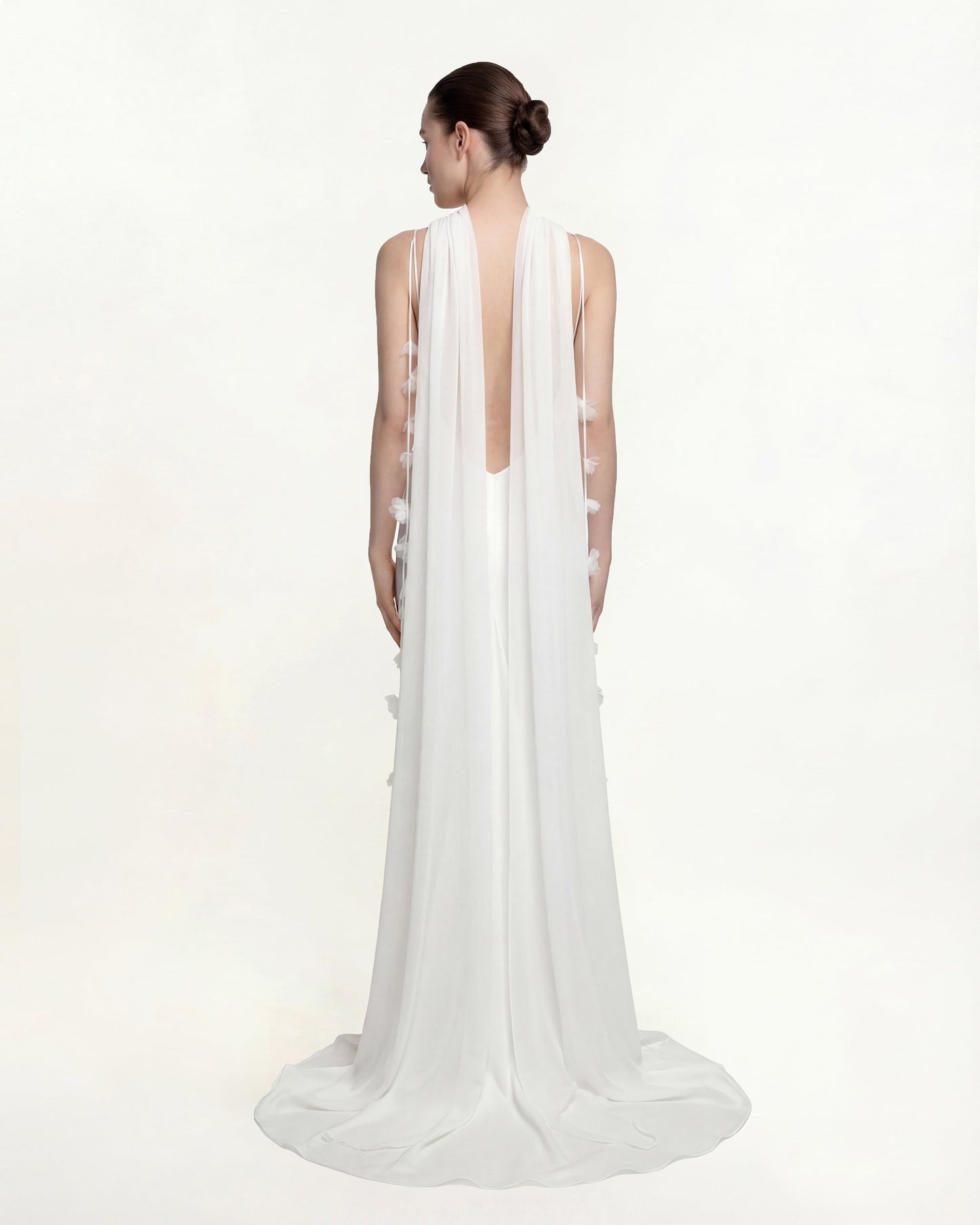 Tulle Cape Shawl - White