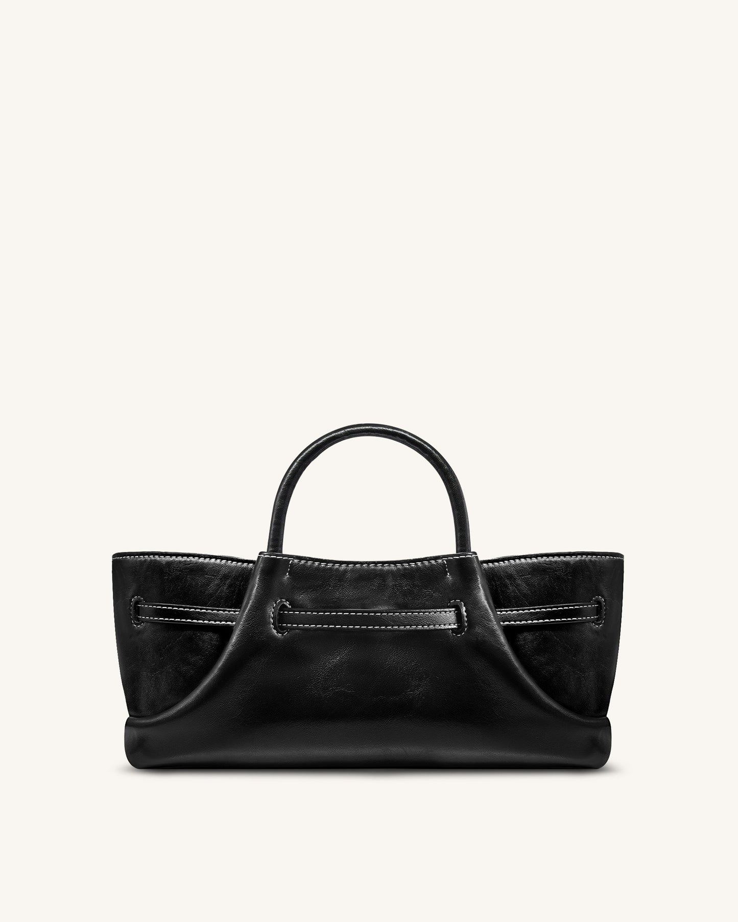 Maeve Dachshund Metal Charm Tote Bag - Black