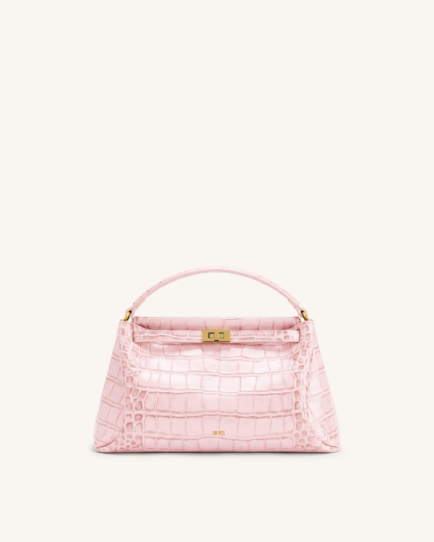 Carmen Top Handle Bag - Pink Croc