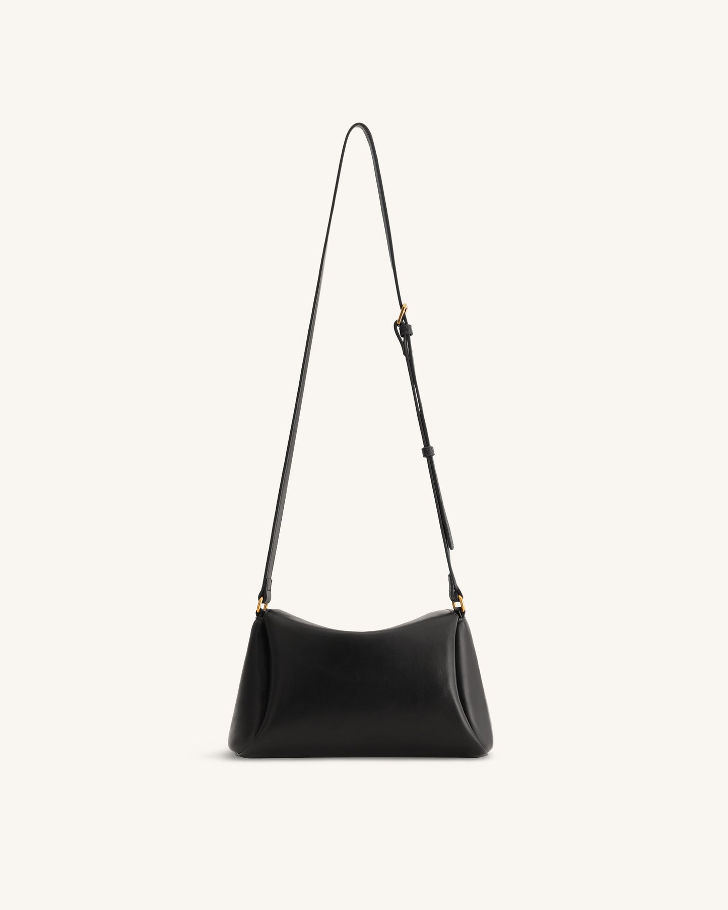 Greta Twist-Lock Crossbody Bag - Black