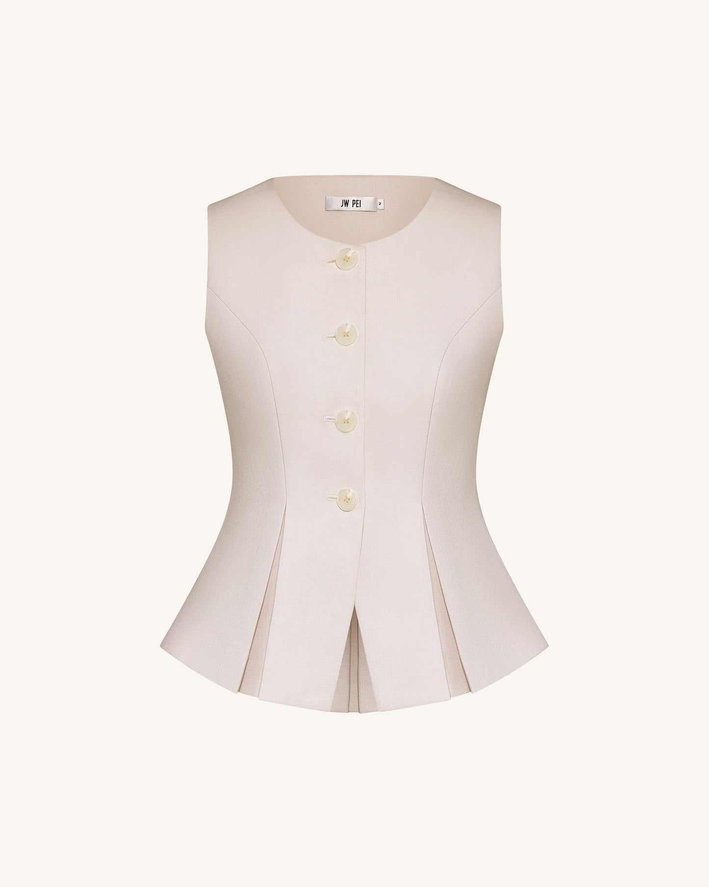 Structured Seam Round - Beige