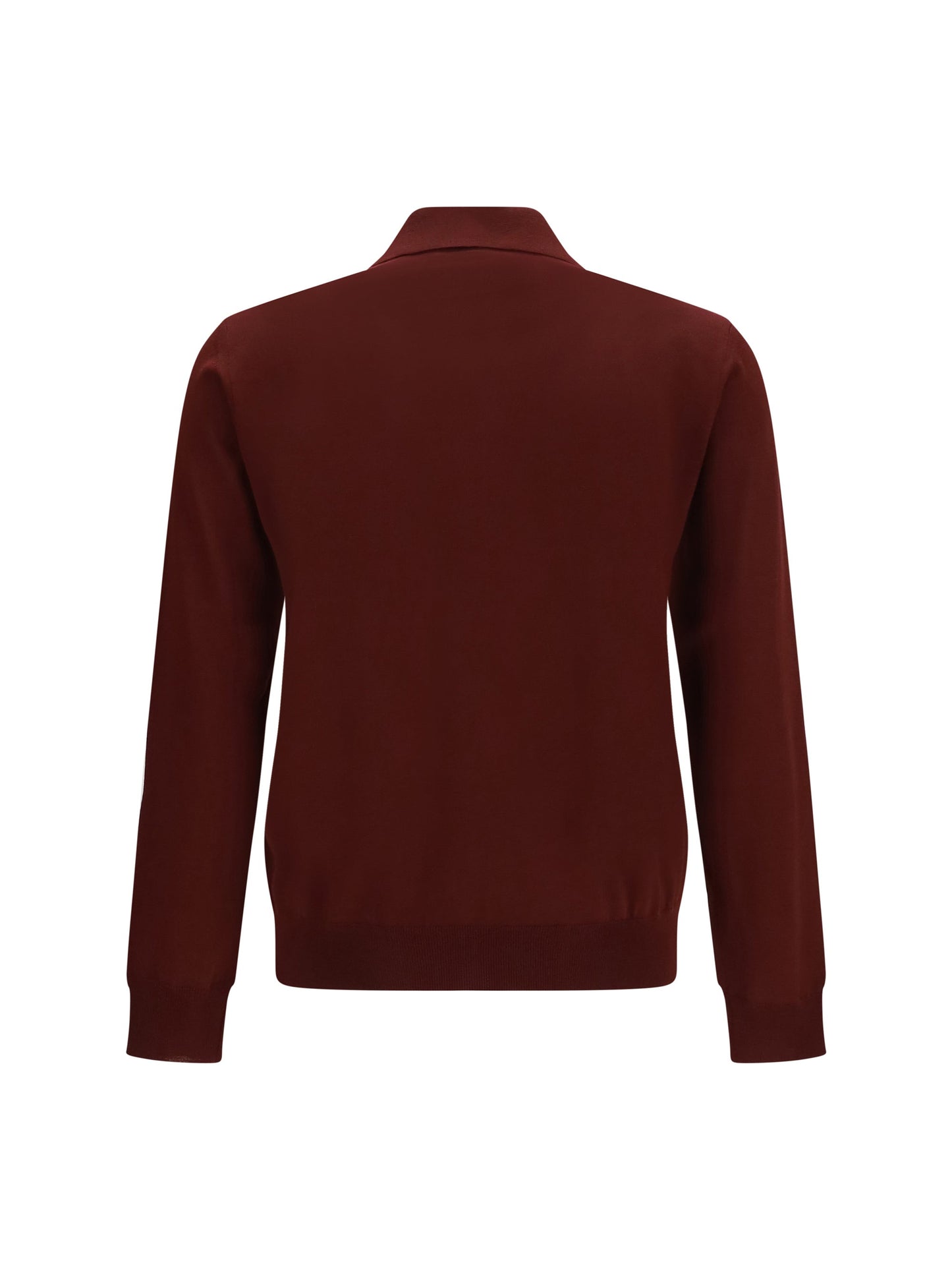 Valentino Men Long-Sleeve Wool Polo With Vlogo