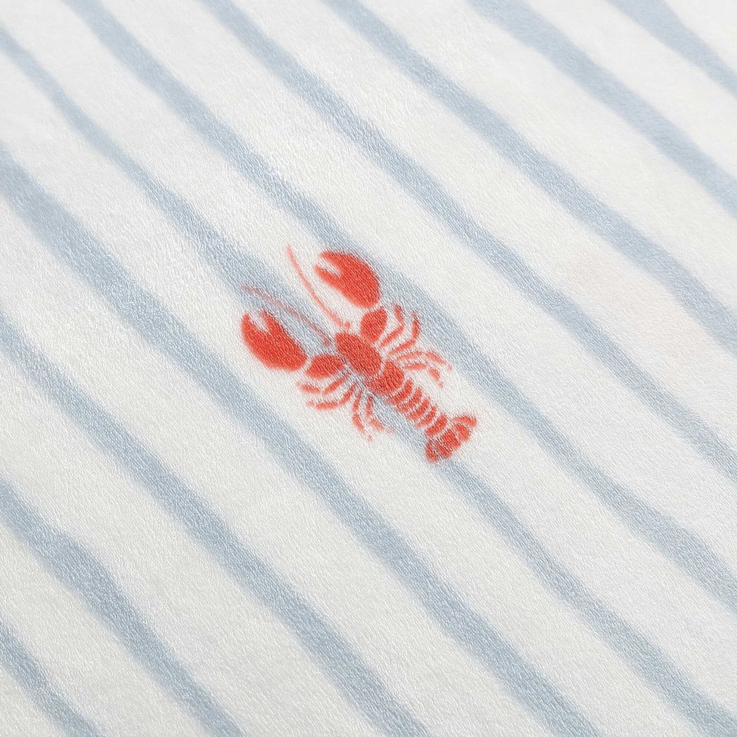 Nautica Lobster Watercolor Stripes Twin Blanket