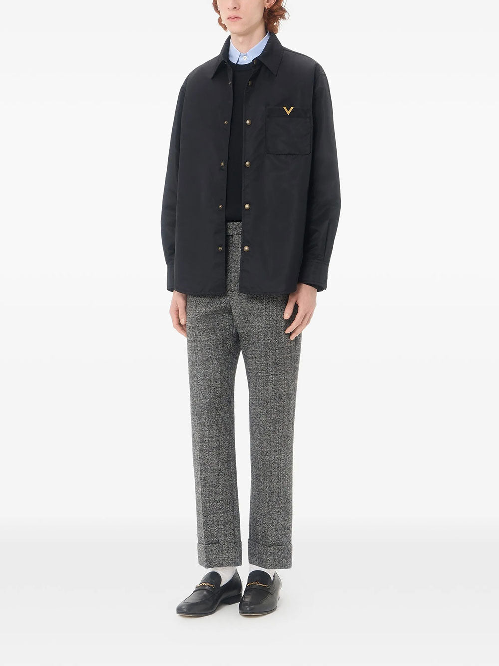 Valentino Garavani Men Valentino Wool Jumper With Vlogo Embroidery