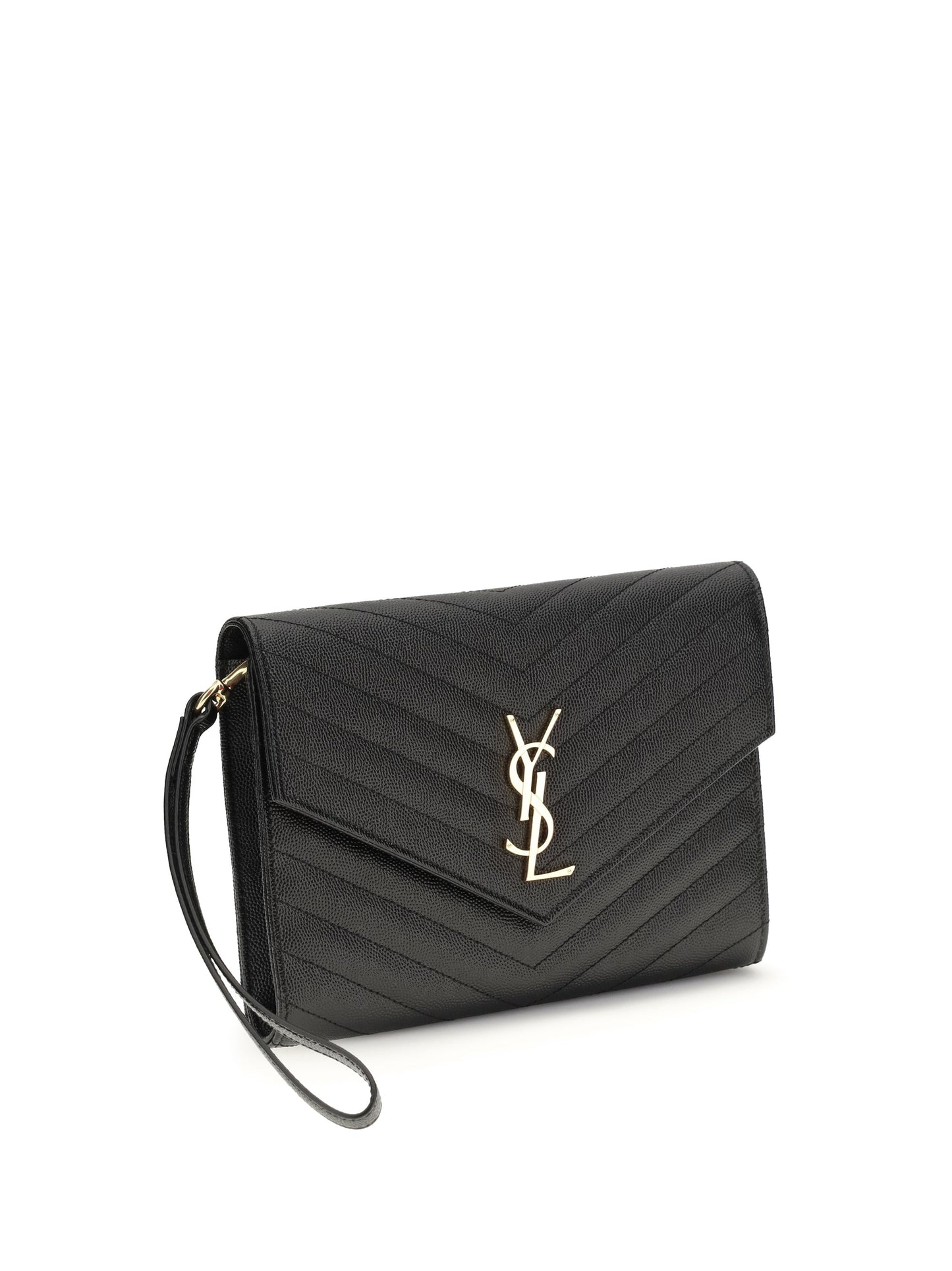 Saint Laurent Women Leather Clutch
