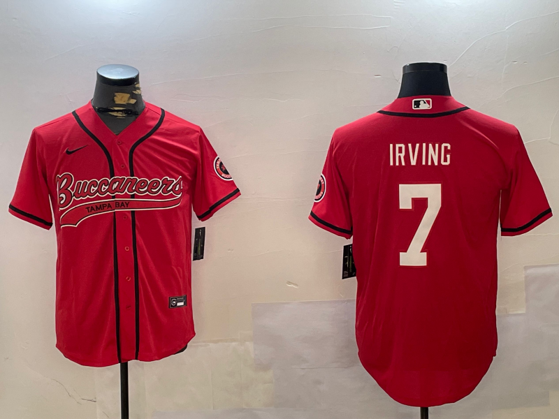 Men's Tampa Bay Buccaneers Bucky Irving #7 Red Game jersey
