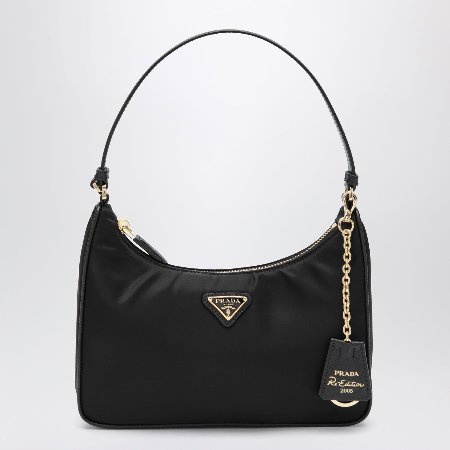 Prada Re-Edition 2005 Bag In Black Re-Nylon And Saffiano Leather Women