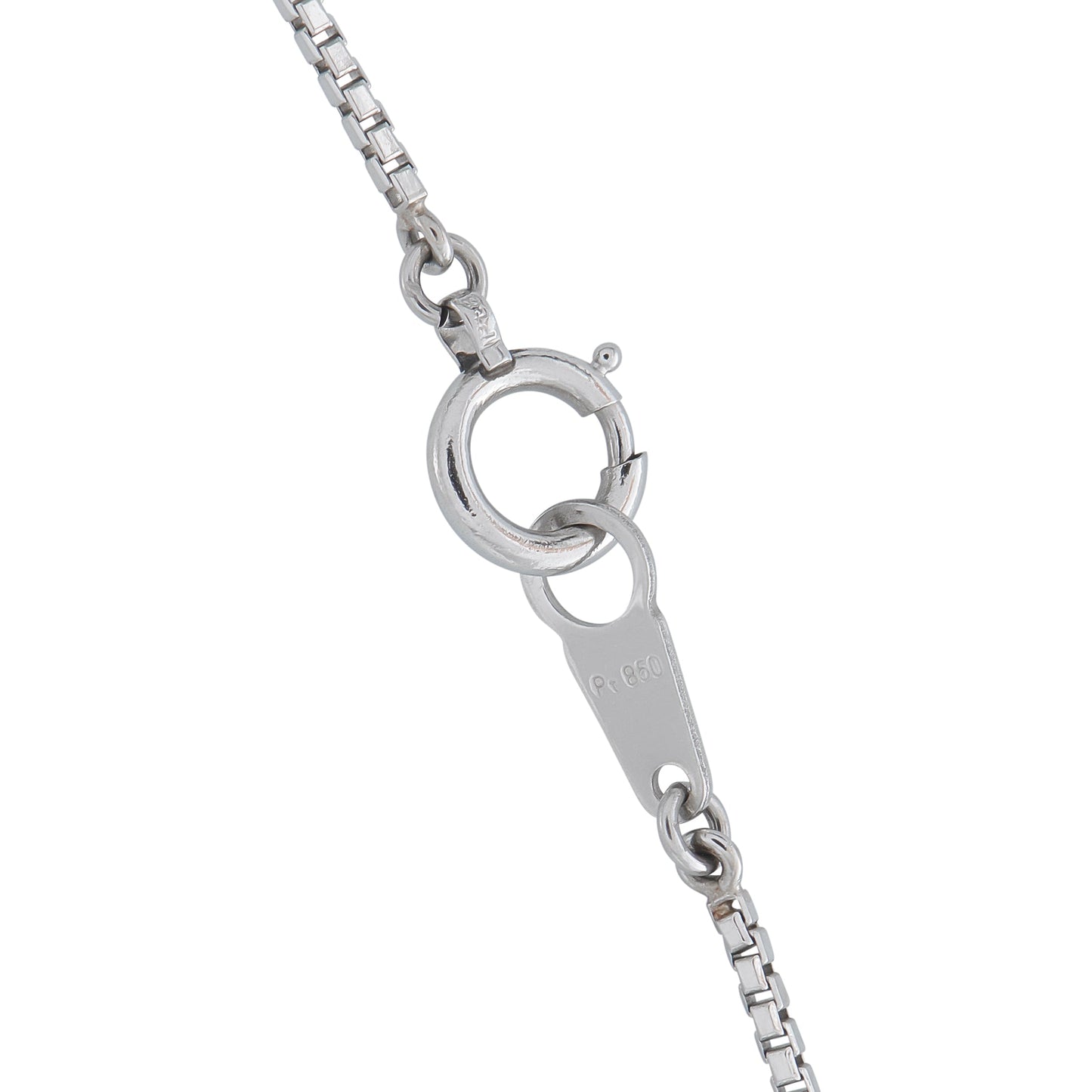 LB Exclusive Platinum 0.17ct Diamond and Sapphire Pendant Necklace MF03-041426