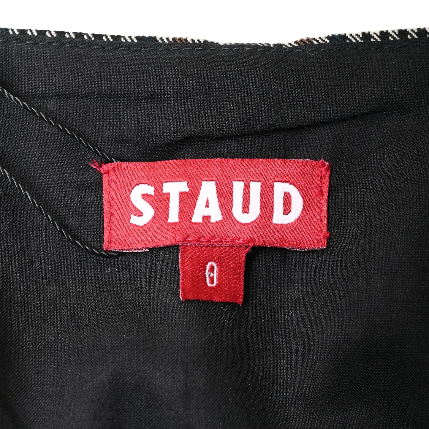 Staud Inda Midi Dress in Grey Polyester