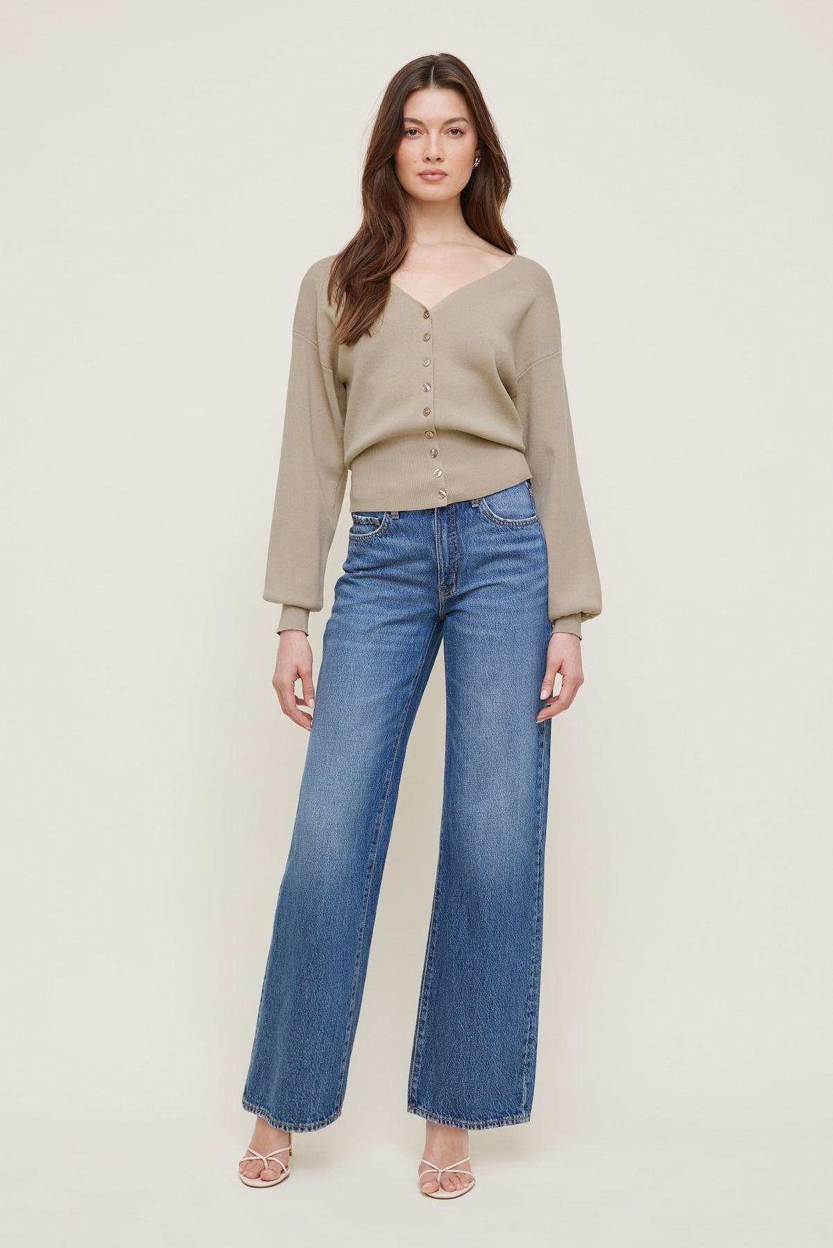 V Neck Cardigan