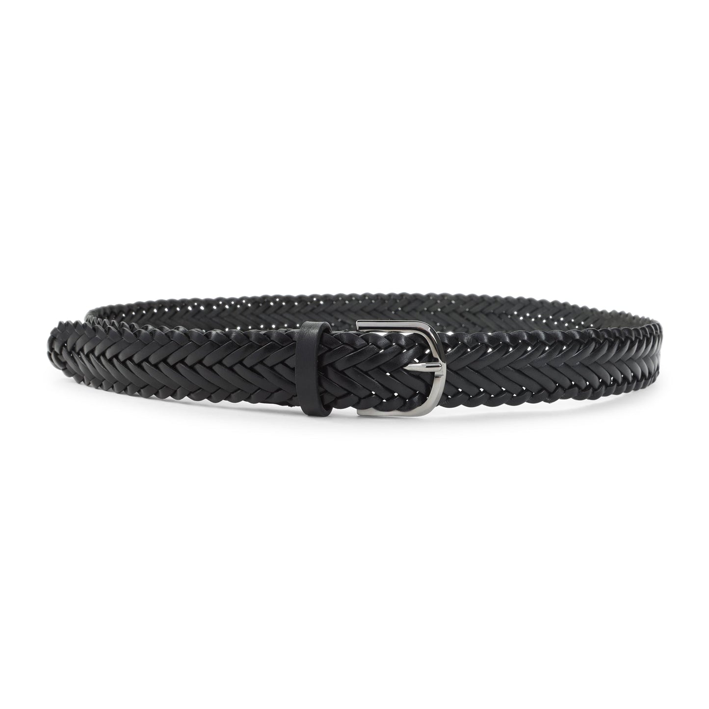 Giorgio Armani Woven Leather Belt Men